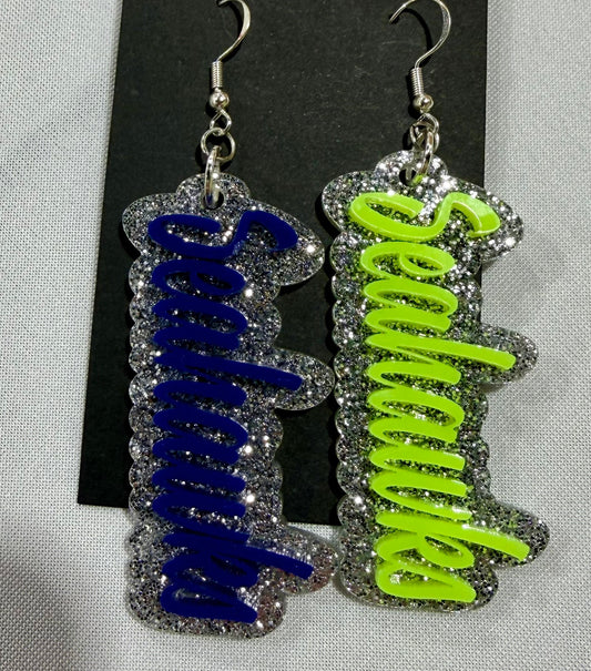 Seahawks Dangle Earrings