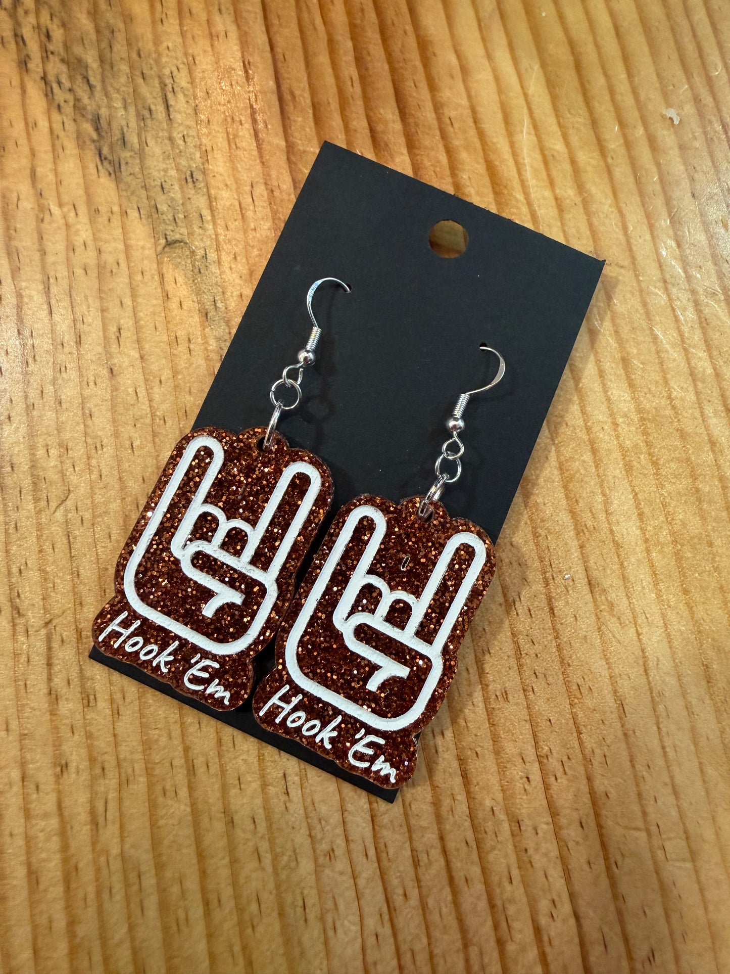Hook Em Hand Earrings
