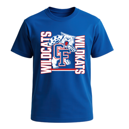 Throwback Cfalls Tshirt- WILDCKATS- Adult